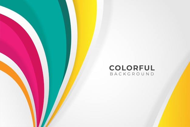 Colorful background with abstract shapes