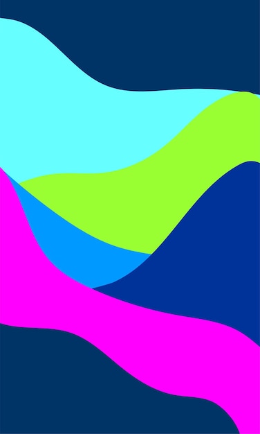 A colorful background with a blue and green wave pattern.