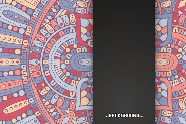 colorful background with ethnic elements