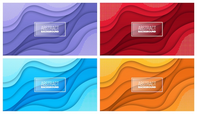 Vector colorful background with fluid gradient shapes