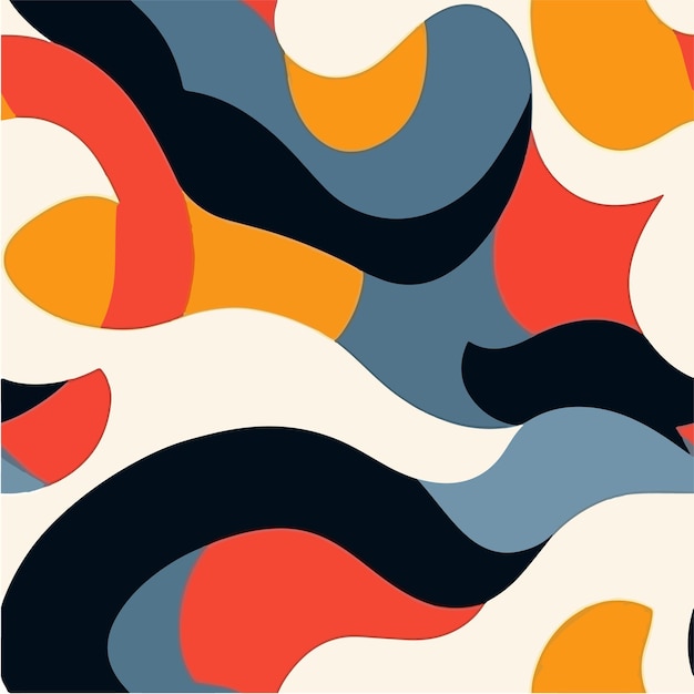 A colorful background with a pattern of shapes and colors