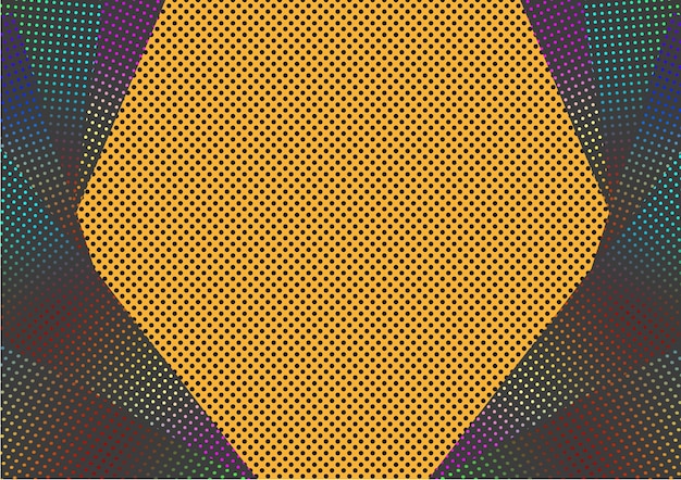 A colorful background with a pattern of squares and dots.