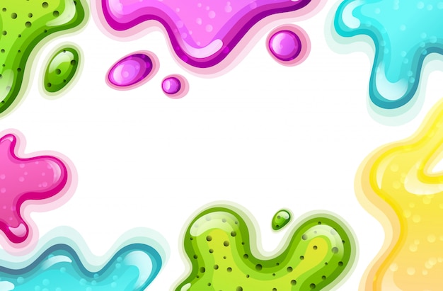 Vector colorful background with pink and green splashes