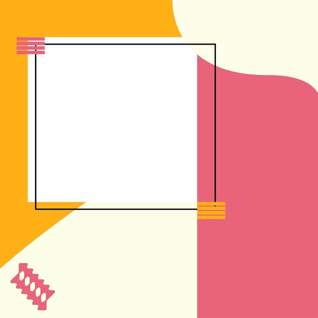 A colorful background with a white square that says'pink '