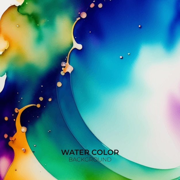 A colorful background with the words water color in the middle