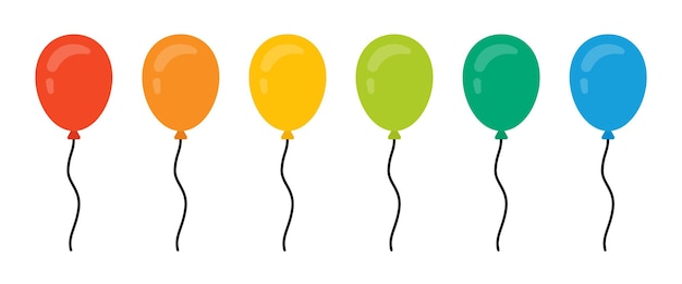 Colorful balloon vector set