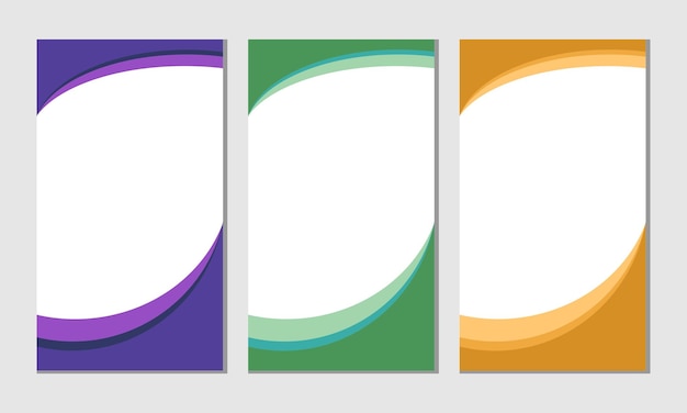 Colorful banner abstract shapes background