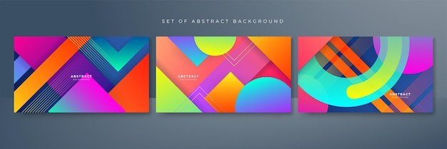 Vector colorful banner geometric shapes abstract modern technology background design vector abstract graphic presentation design banner pattern background web template