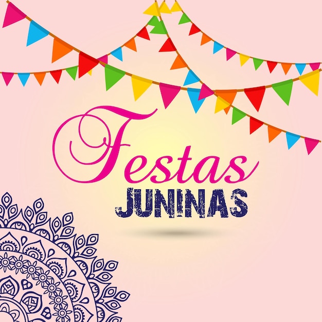 A colorful banner with the words festas jujus on it