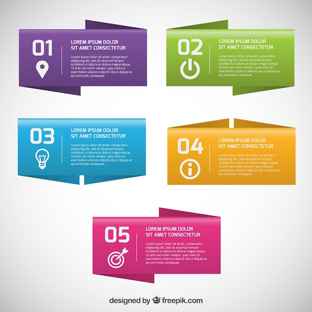 Vector colorful banners infographic