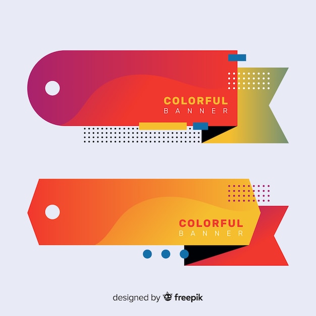 Vector colorful banners