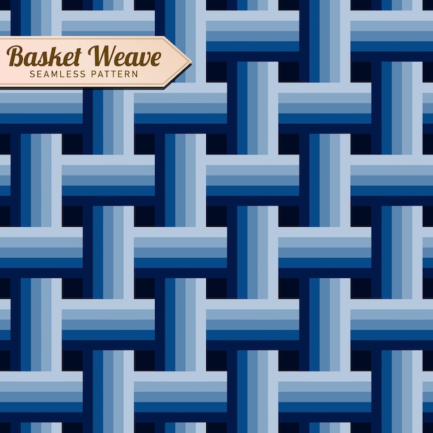 Colorful Basket Weave Seamless Pattern