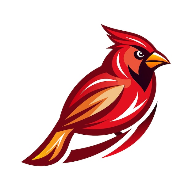 カラフルな鳥のグラディエントロゴタイプのベクトルイラスト