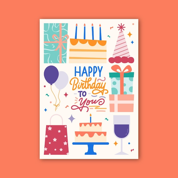 Colorful Birthday Card Design