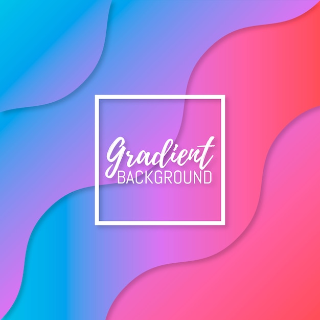 Vector colorful and blurred gradient background