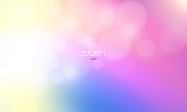 Vector colorful bokeh background