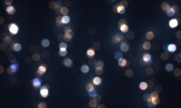 Vector colorful bokeh lights