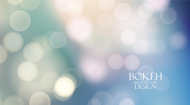 Vector colorful bokeh style background design