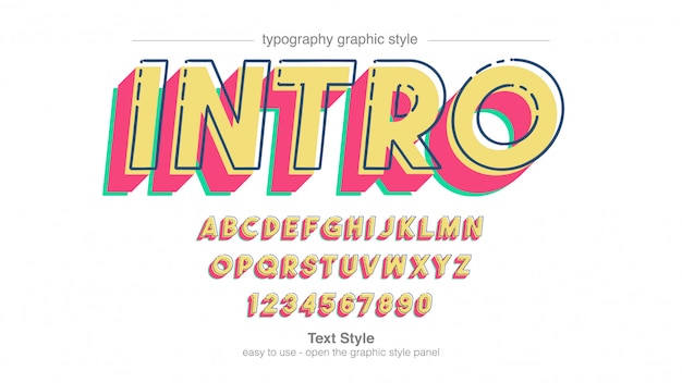 Colorful Bold Italic Uppercase Typography