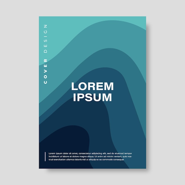 Vector colorful book cover brochure