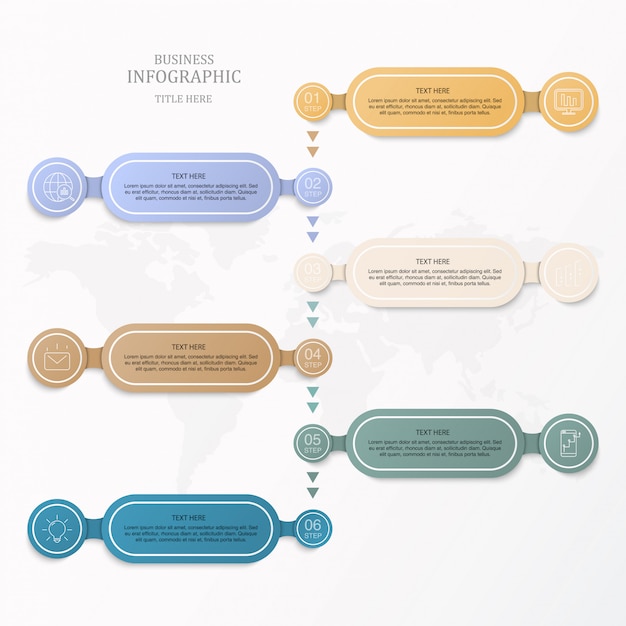 Colorful box for business infographic.