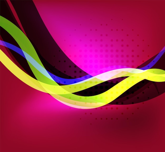 Colorful bright lines background design