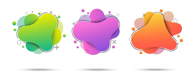 Vector colorful bright web banners