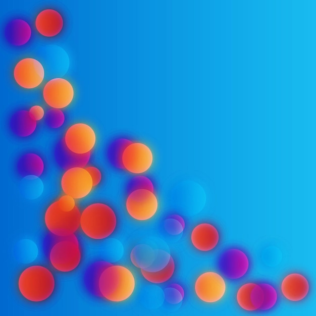 Colorful bubbles abstract background