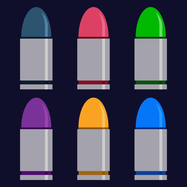 Colorful bullet weapons