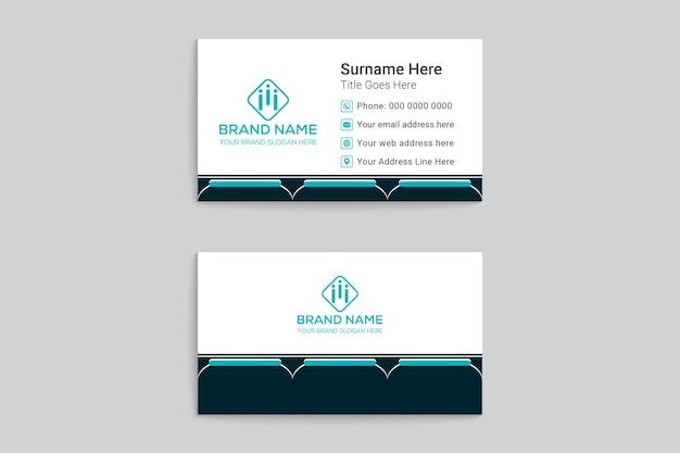 Colorful business card design