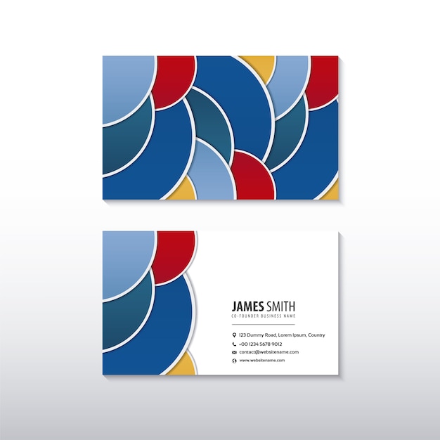 Colorful business card