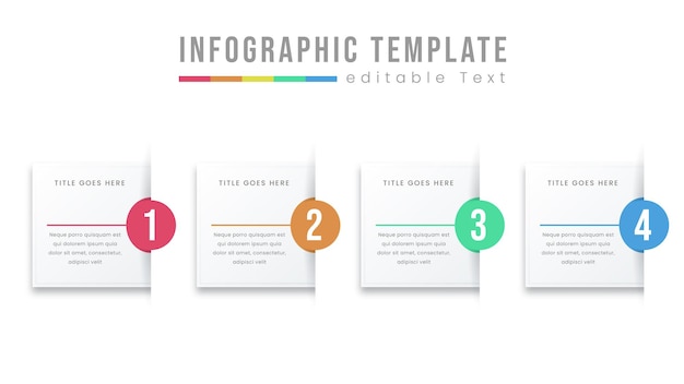 Colorful Business Info graphic design template Vector with icons and options or steps. Can be used for process diagram, presentations, work-flow layout, banner, flowchart, info graph