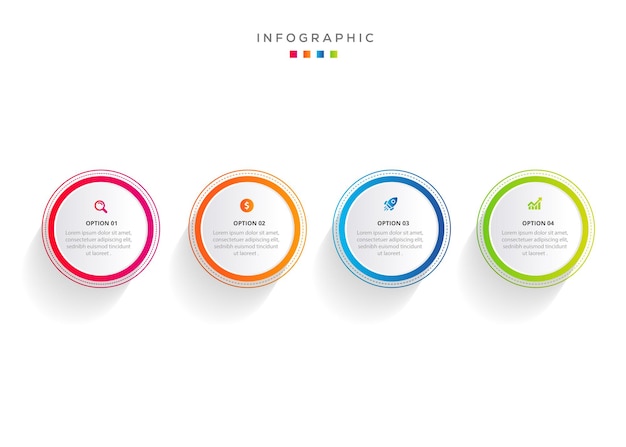 Colorful business infographic template