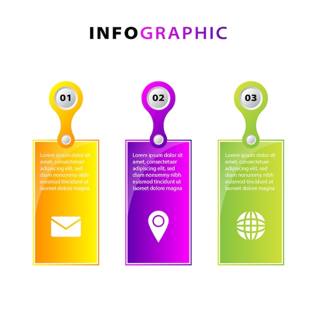 Colorful business infographic