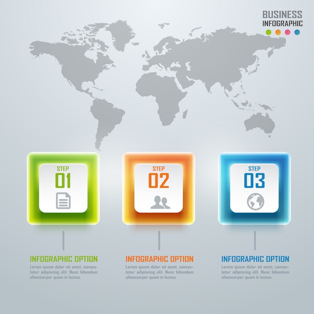 Infographics e diagramma variopinti di affari