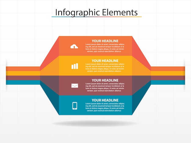 カラフルなビジネスinfographics要素テンプレート