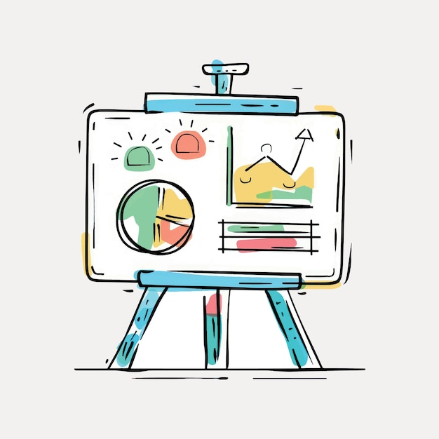 colorful business presentation illustration
