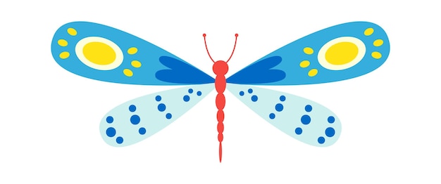 Colorful butterfly insect Vector illustration