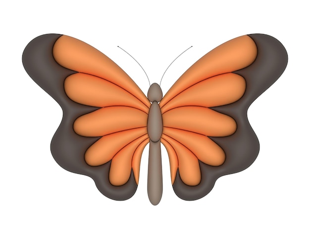 Vector colorful butterfly