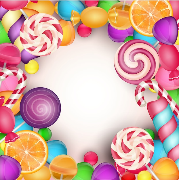 Colorful candy background