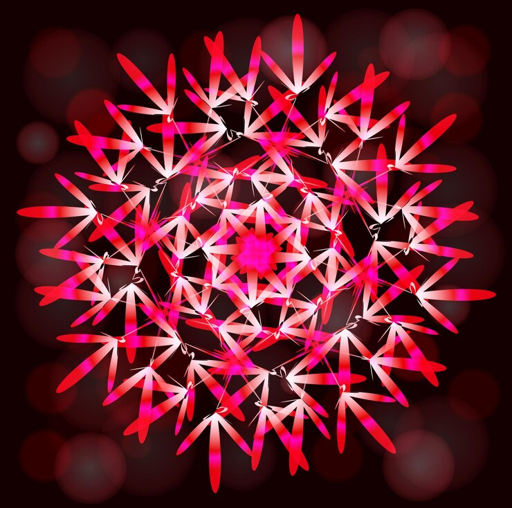 Vector colorful card with mandala