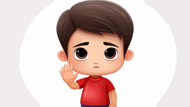 colorful cartoon vector illustration without symbols