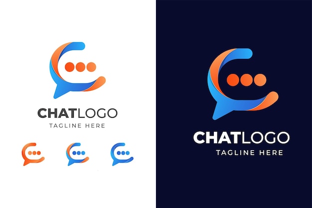 Logo colorato di chat