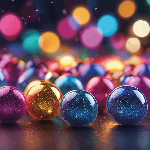 Vector colorful christmas balls new year backgroundcolorful christmas balls new year backgroundcolorful c