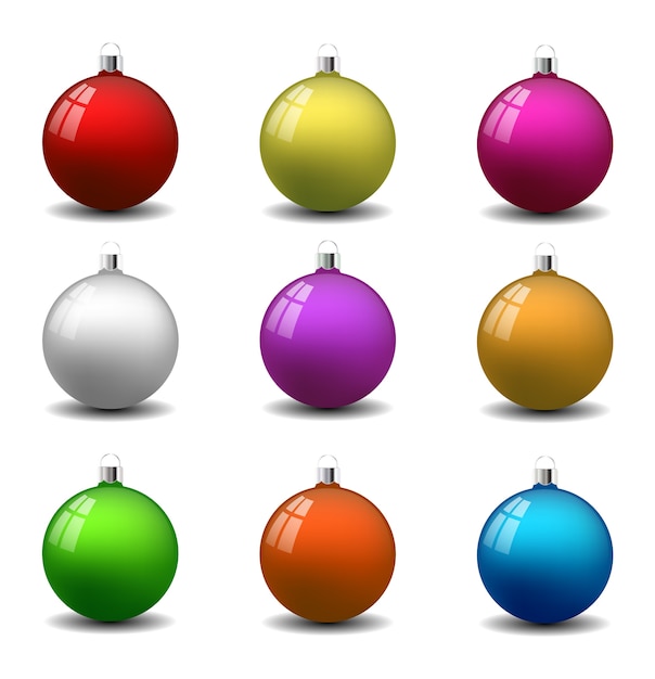 Colorful Christmas balls