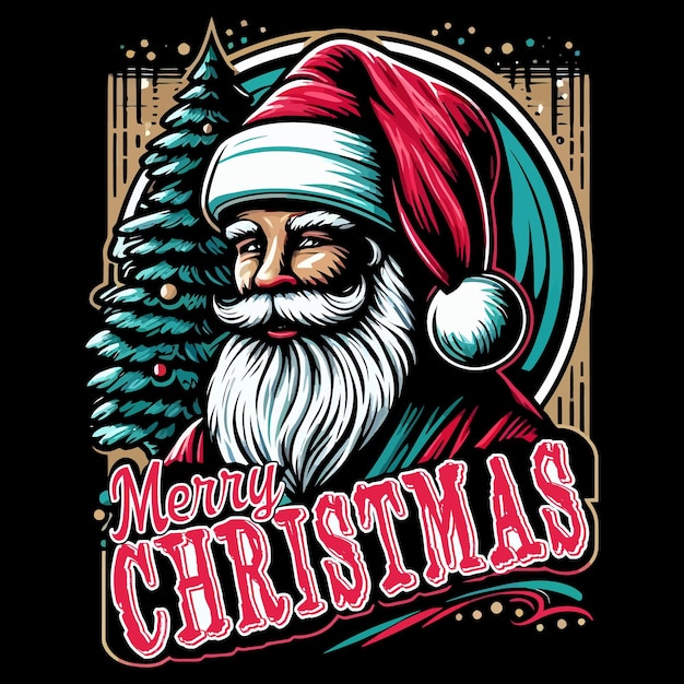 ベクトル カラフルなクリスマスセットのベクトルデザイン要素 クリスマスツリー サンタクロース
