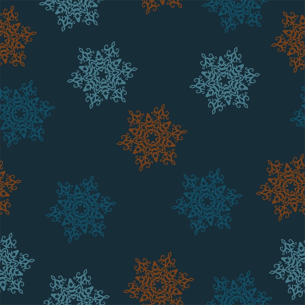 Colorful christmas trees seamless pattern background