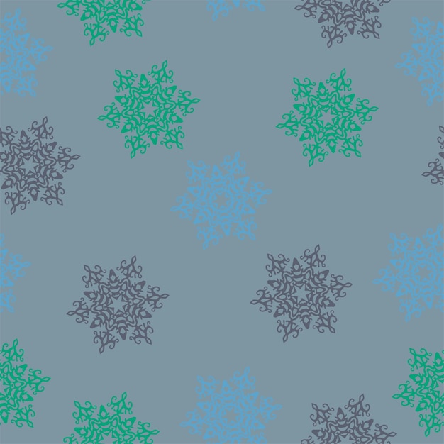 Colorful christmas trees seamless pattern background