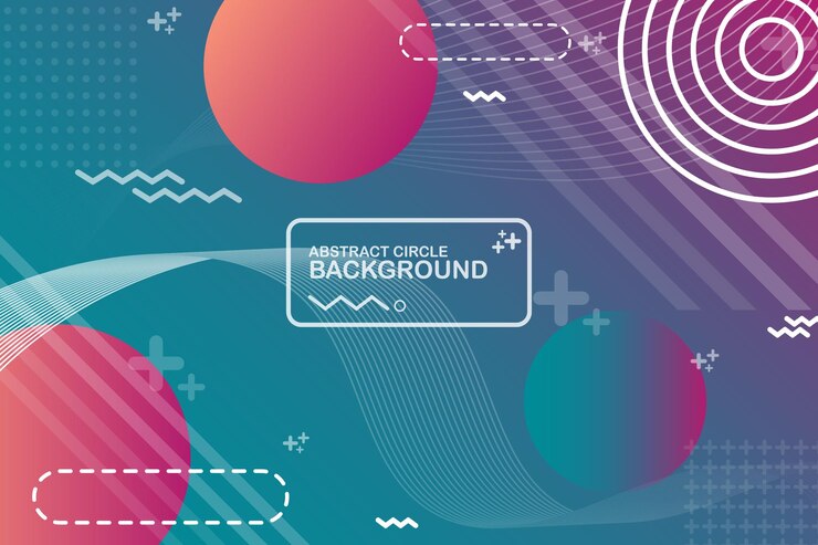Vector colorful circle background abstract background