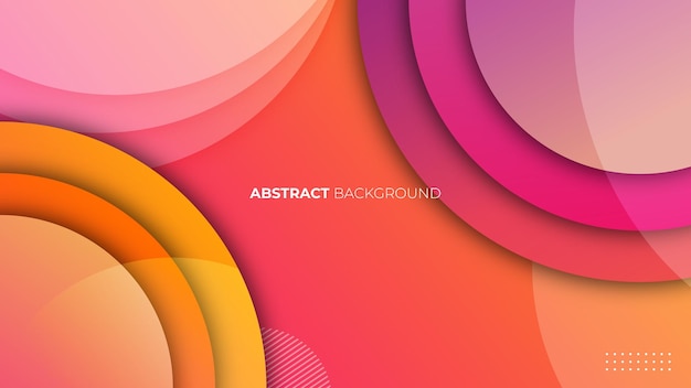 Colorful circle background gradient